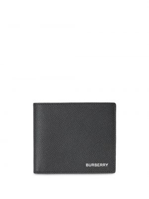 Kožená peňaženka Burberry čierna
