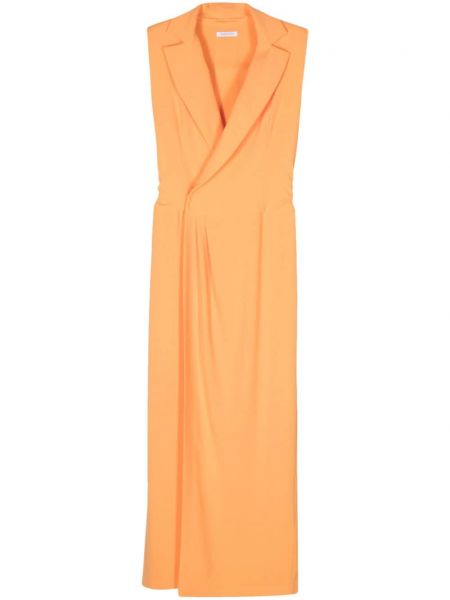 Миди рокля Patrizia Pepe оранжево