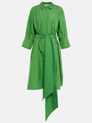 Памучна миди рокля 's Max Mara зелено