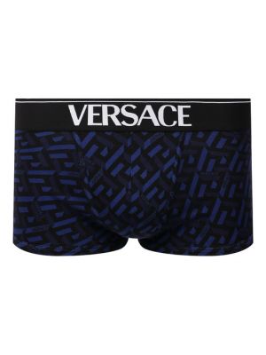 Хлопковые боксеры Versace синие