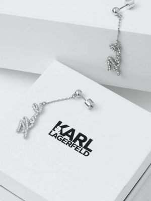 Náušnice Karl Lagerfeld stříbrné