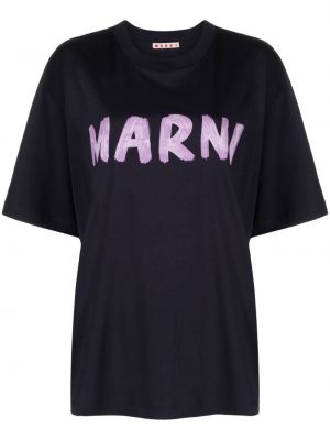Bavlnené tričko s potlačou Marni