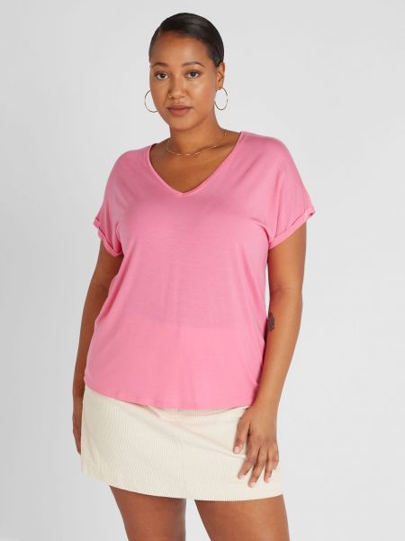 T-shirt Vero Moda Curve rosa