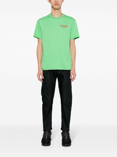 T-krekls Just Cavalli zaļš