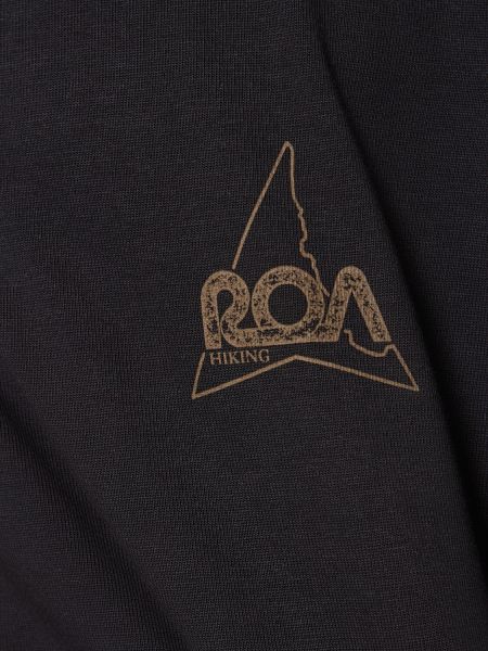 Kokvilnas t-krekls Roa melns