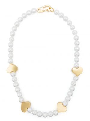 Ogrlica z perlami z vzorcem srca Bimba Y Lola zlata