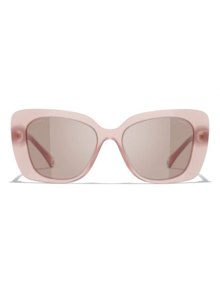 Okulary przeciwsłoneczne Chanel różowe
