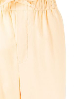 Spodnie flanelowe Tekla żółte