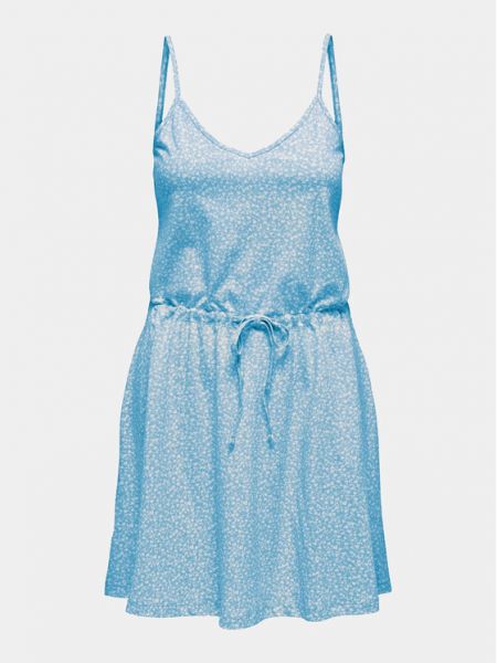 Priliehavé šaty Only modrá