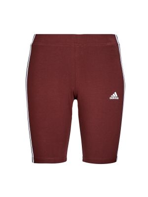 Prugaste sportske kratke hlače Adidas crvena