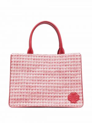 Tweed shoppingbag Maje rød