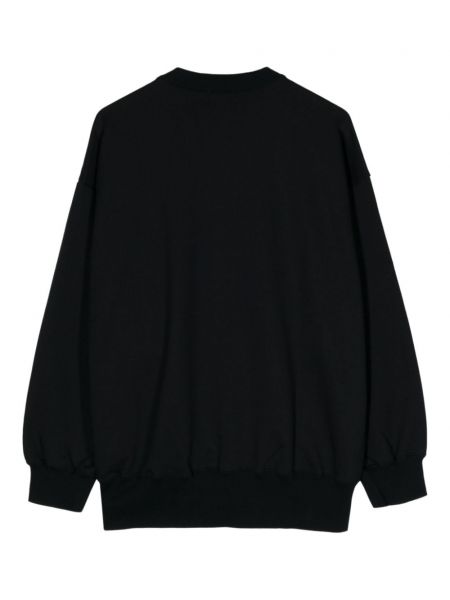 Raštuotas medvilninis džemperis Kolor juoda