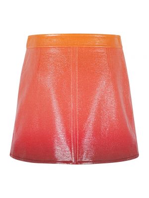 Mini falda con efecto degradado Courrèges naranja