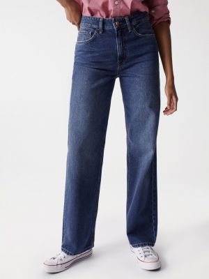 Straight fit džinsi Salsa Jeans zils