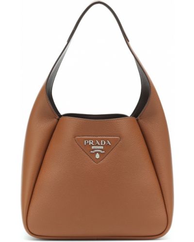 Кожаная на плечо сумка Prada