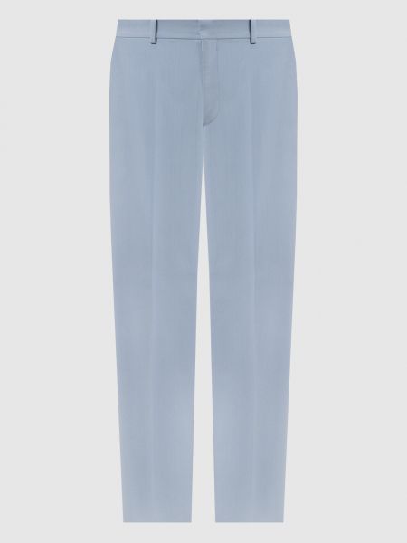Прямі брюки Off-white блакитні