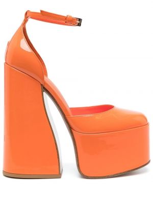 Pantofi cu toc cu platformă Le Silla portocaliu