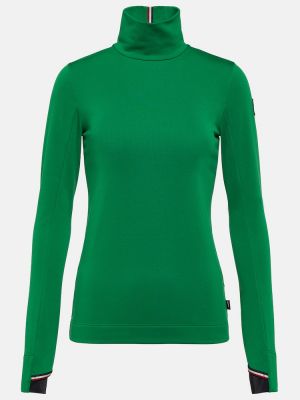 Пуловер от джърси Moncler Grenoble зелено