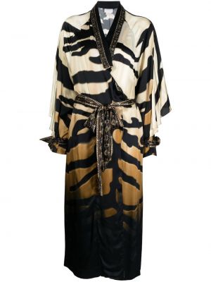 Zebra mintás kabát nyomtatás Camilla