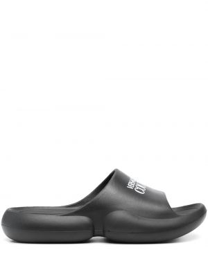 Pantofi fără toc cu imagine Versace Jeans Couture negru