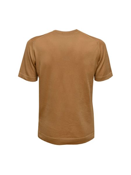 Camiseta de algodón John Smedley marrón