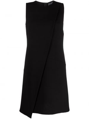 Асиметрична вълнена вечерна рокля Ermanno Scervino черно