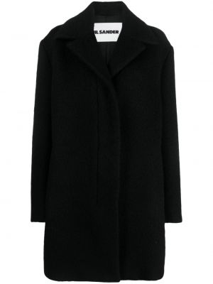 Μάλλινο παλτό Jil Sander μαύρο