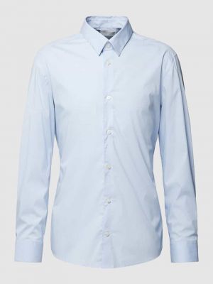 Koszula w jednolitym kolorze Drykorn błękitna