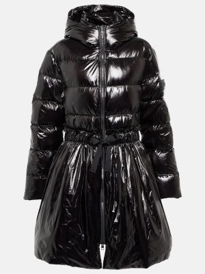 Pérový nylonový krátký kabát s kapucňou Redvalentino čierna