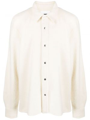 Camicia di lana senza tacco Jil Sander bianco