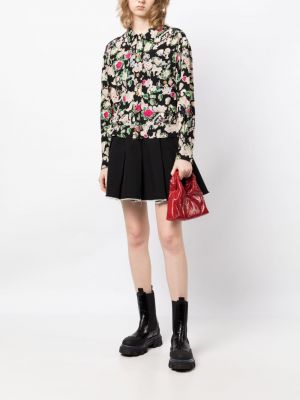 Chemise en soie à fleurs à imprimé Chanel Pre-owned