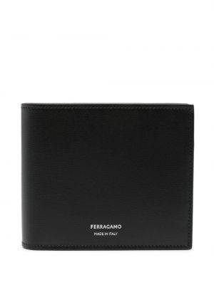 Usnjena denarnica Ferragamo črna