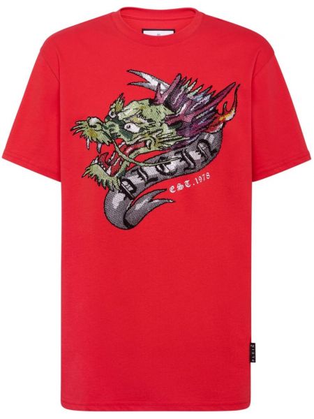 T-shirt Philipp Plein rød