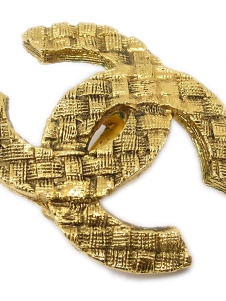 Pikowane kolczyki Chanel Pre-owned złote