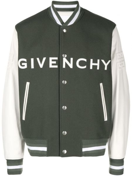 Bomber jaka ar izšuvumiem ar pogām Givenchy zaļš