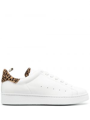 Leopard trykt sneakers Officine Creative hvit