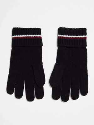 Трикотажные перчатки Tommy Hilfiger черные