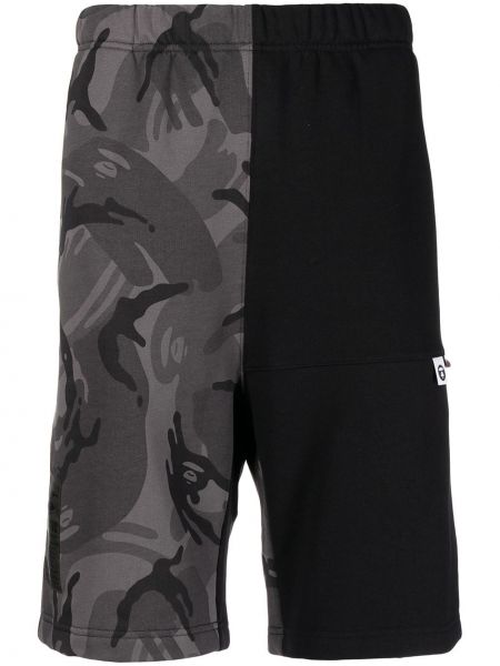 Pantaloncini sportivi con stampa camouflage Aape By *a Bathing Ape® nero