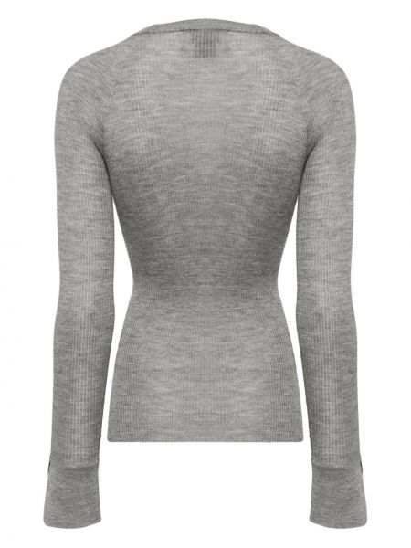 Pullover mit rundem ausschnitt Sa Su Phi grau