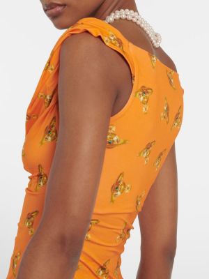 Jersey top mit print Vivienne Westwood orange