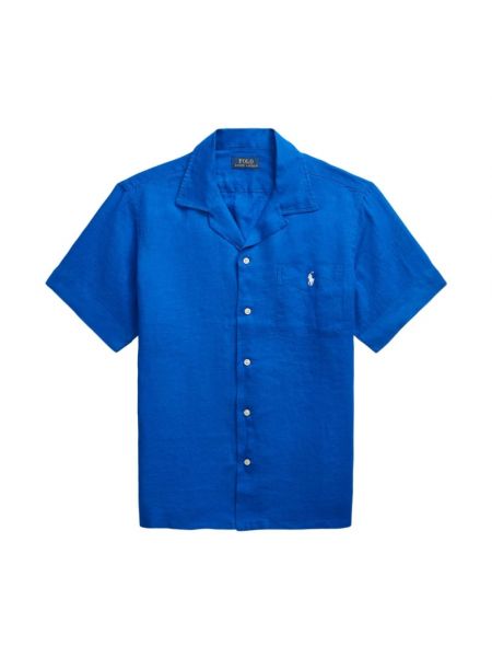 Sportlich leinen klassische hemd Ralph Lauren blau
