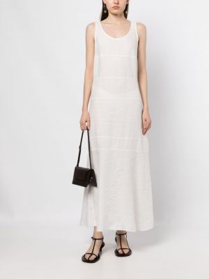 Lněné šaty Aspesi bílé