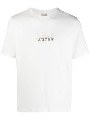 Тениска бродирана Autry бяло