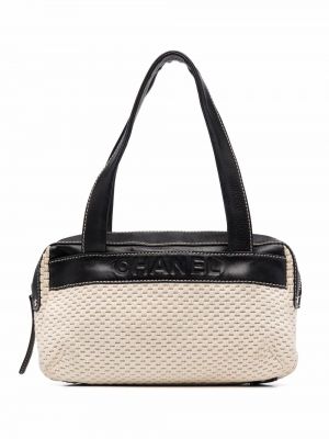 Dzianinowa torebka Chanel Pre-owned czarna