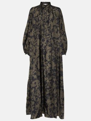 Virágos selyem hosszú ruha Max Mara