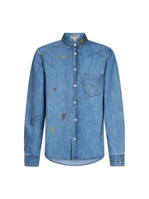 Koszula jeansowa Nick Fouquet niebieska
