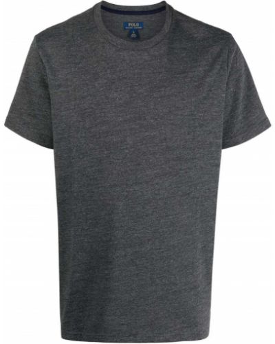 Camiseta con botones de tela jersey Polo Ralph Lauren gris
