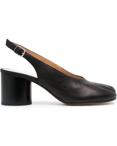 Полуотворени обувки с отворена пета Maison Margiela черно
