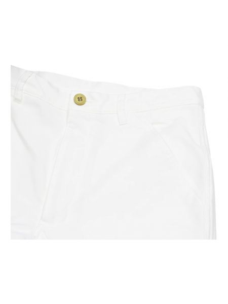 Pantalón clásico de algodón Comme Des Garçons blanco
