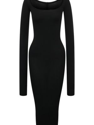 Черное платье из вискозы Rick Owens Lilies